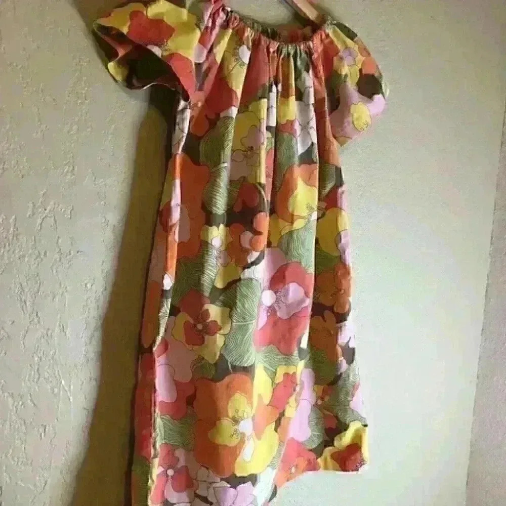 Children girls peasant top/ dress upcycled handmad - Picture 2 of 6